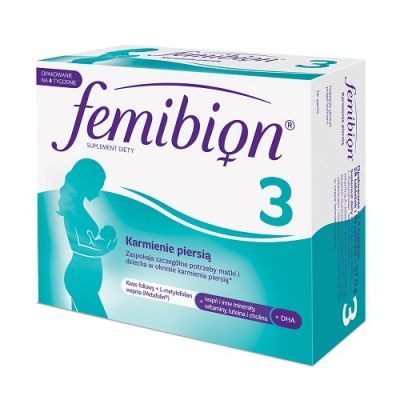 FEMIBION 3 Kwas foliowy. Karmienie piersią 28 tabletek + 28 kapsułek