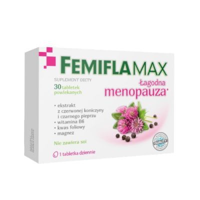 Femiflamax Łagodna menopauza 600 mg, 30 tabl.