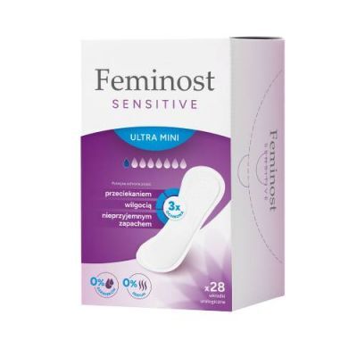 Feminost Sensitive Ultra Mini Wkładki urologiczne, 28 szt.