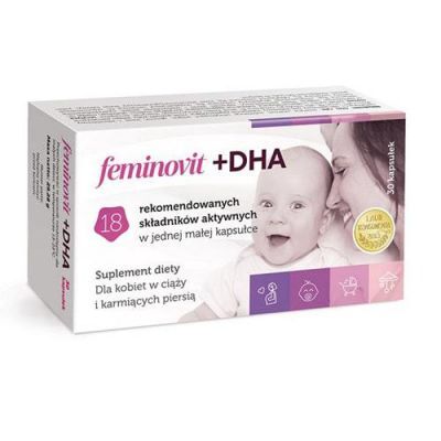 FEMINOVIT + DHA - 30 kapsułek KRÓTKA DATA 31.10.2026