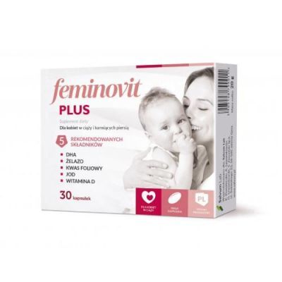 FEMINOVIT PLUS, 30kaps. KRÓTKA DATA 30.11.2024