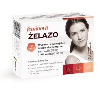 FEMINOVIT Żelazo 30 tabletek powlekanych