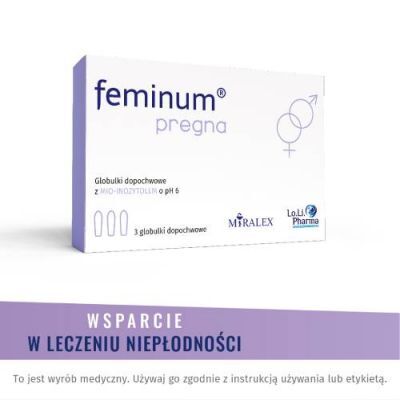 Feminum Pregna globulki dopochwowe, 3 szt.