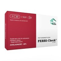 FERRI-Check® – ANEMIA -  szybki test do wykrywania niedoboru żelaza, anemii KRÓTKA DATA 30.04.2026