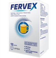 FERVEX 12 saszetek leczy objawy przeziębienia i grypy