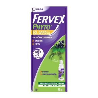 FERVEX PHYTO Ból gardła Spray, 30ml KRÓTKA DATA 30.06.2026
