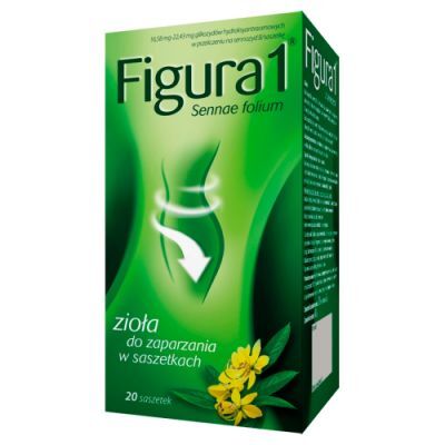 FIGURA 1 z senesem FIX 20 saszetek na zaparcia, senes