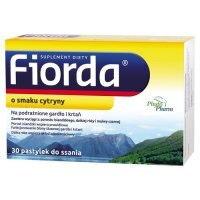 FIORDA o smaku cytryny, 30 past. do ssania