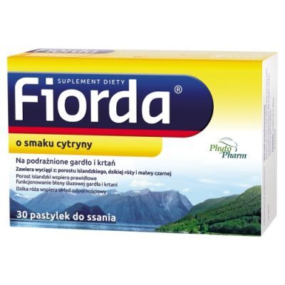 FIORDA o smaku cytryny, 30 past. do ssania