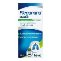 FLEGAMINA Syrop o smaku miętowym bez cukru, 200ml KRÓTKA DATA  30.06.2026