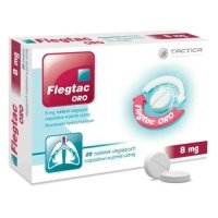 FLEGTAC ORO 8 mg 20 tabletek ulegających rozpadowi w jamie ustnej