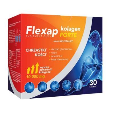 Flexap Kolagen forte - smak neutralny, 30 sasz.