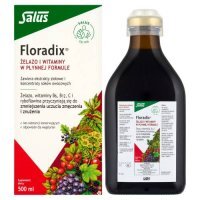 Floradix Płyn Żelazo i Witaminy, 500 ml