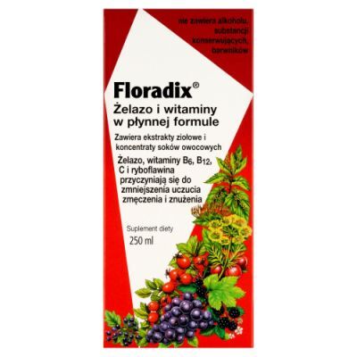 FLORADIX Żelazo i witaminy - 250 ml