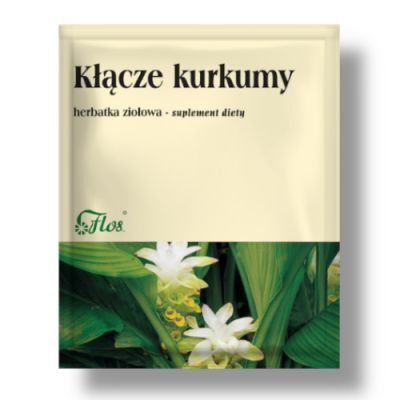 FLOS Kurkuma kłącze mielone herbatka ziołowa, 80 g