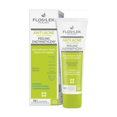 FLOS-LEK ANTI ACNE 24H System Peeling enzymatyczny, 50ml
