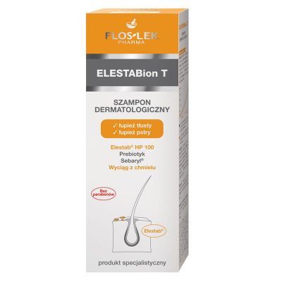 FLOSLEK ELESTAbion T Szampon dermatologiczny - łupież tłusty i pstry 150 ml