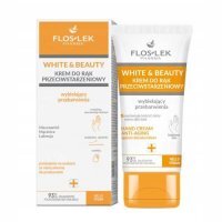 FLOS-LEK WHITE&amp;BEAUTY Krem do rąk przeciwstarzeniowy wybielający przebarwienia, 45ml