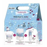 FLOS-LEK Winter Care Zestaw prezentowy: Krem ochronny, 50ml + Krem w sztyfcie ochronny SPF 50, 20g + Pomadka ochronna SPF 20, 4g