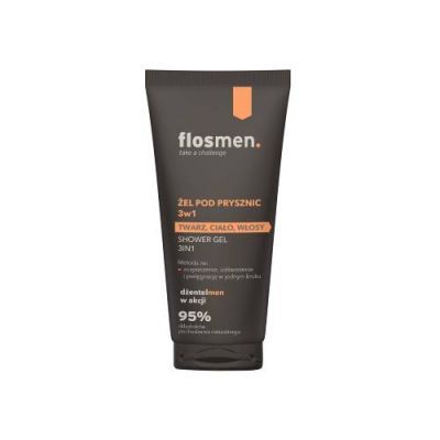 Floslek Flosmen Żel pod prysznic 3 w 1,  225 ml