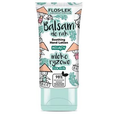 FLOSLEK HAND CARE Balsam do rąk kojący mleko ryżowe, 40 ml