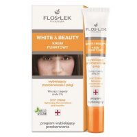 FLOSLEK WHITE &amp; BEAUTY Krem punktowy wybielający przebarwienia i piegi 20 ml