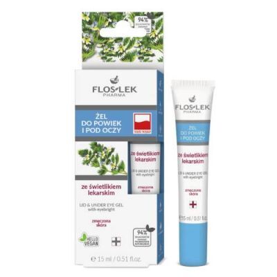 Floslek Żel pod oczy świetlik, 15 ml