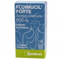 FLUIMUCIL FORTE 600 mg 10 tabletek musujących DELFARMA