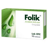 FOLIK 90 tabletek kwas foliowy