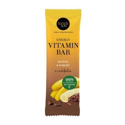 FOODS BY ANN Energy Vitamin Bar Baton Banan & Kakao, 35g KRÓTKA DATA 09.11.2024