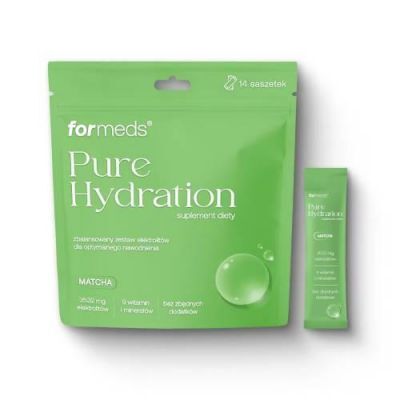 FORMEDS Pure Hydration Elektrolity matcha, 14 sasz. KRÓTKA DATA 01.07.2026