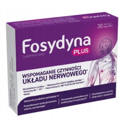 FOSYDYNA PLUS 30 kapsułek wspiera układ nerwowy