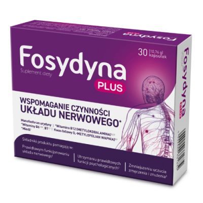 FOSYDYNA PLUS 30 kapsułek wspiera układ nerwowy
