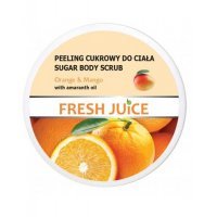 FRESH JUICE Peeling cukrowy do ciała pomarańcza i mango 225 ml