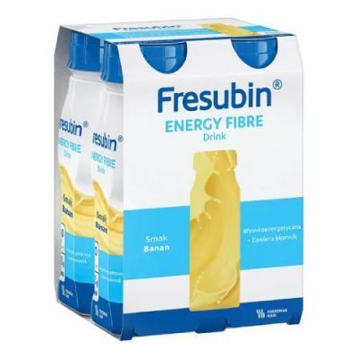 Fresubin Energy Fibre Drink smak banan, 4 x 200 ml KRÓTKA DATA 30.04.2026