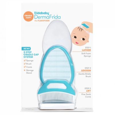 Frida Baby DermaFrida 3-funkcyjny zestaw do pielęgnacji skóry głowy z ciemieniuchą