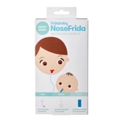 Frida Baby NoseFrida Zestaw 3w1 Aspirator + Spray solankowy do nosa, 20ml + Filtry do aspiratora, 10szt.