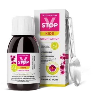 Fytofontana V-Stop Kids Syrop 6 m+ o smaku limonki, 100 ml