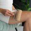 Akito Duży drewniany masażer z rączką roller antycellulitowy 1 szt.