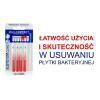 ELGYDIUM CLINIC MONO COMPACT 4 Szczoteczki do przestrzeni międzyzębowych - czerwone