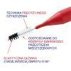 ELGYDIUM CLINIC MONO COMPACT 4 Szczoteczki do przestrzeni międzyzębowych - czerwone