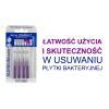 ELGYDIUM CLINIC MONO COMPACT 5 Szczoteczki do przestrzeni międzyzębowych - purpurowe