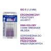 ELGYDIUM CLINIC MONO COMPACT 5 Szczoteczki do przestrzeni międzyzębowych - purpurowe