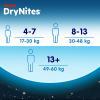HUGGIES DRYNITES BOYS 8-13lat (30-48kg) pieluchomajtki, 9 sztuk