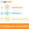 IBUVIT D3 2000 + K2 MK-7 Omega 3  30 kapsułek