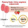 Lizak MNIAM-MNIAM Na Odporność bez cukru o smaku truskawkowym ŁEZKA 1 sztuka