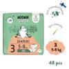Moomin Baby Diapers Pieluszki ekologiczne 3 (5-8 kg), 48 szt.