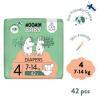 Moomin Baby Diapers Pieluszki ekologiczne 4 (7-14 kg), 42 szt.