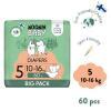 Moomin Baby Diapers Pieluszki ekologiczne 5 (10-16 kg), 60 szt.
