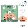 Moomin Baby Diapers Pieluszki ekologiczne 6 (12-24 kg), 51 szt.